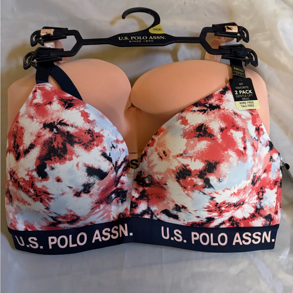 U.S. Polo Assn. 2 pack of tag free Wireless Bras